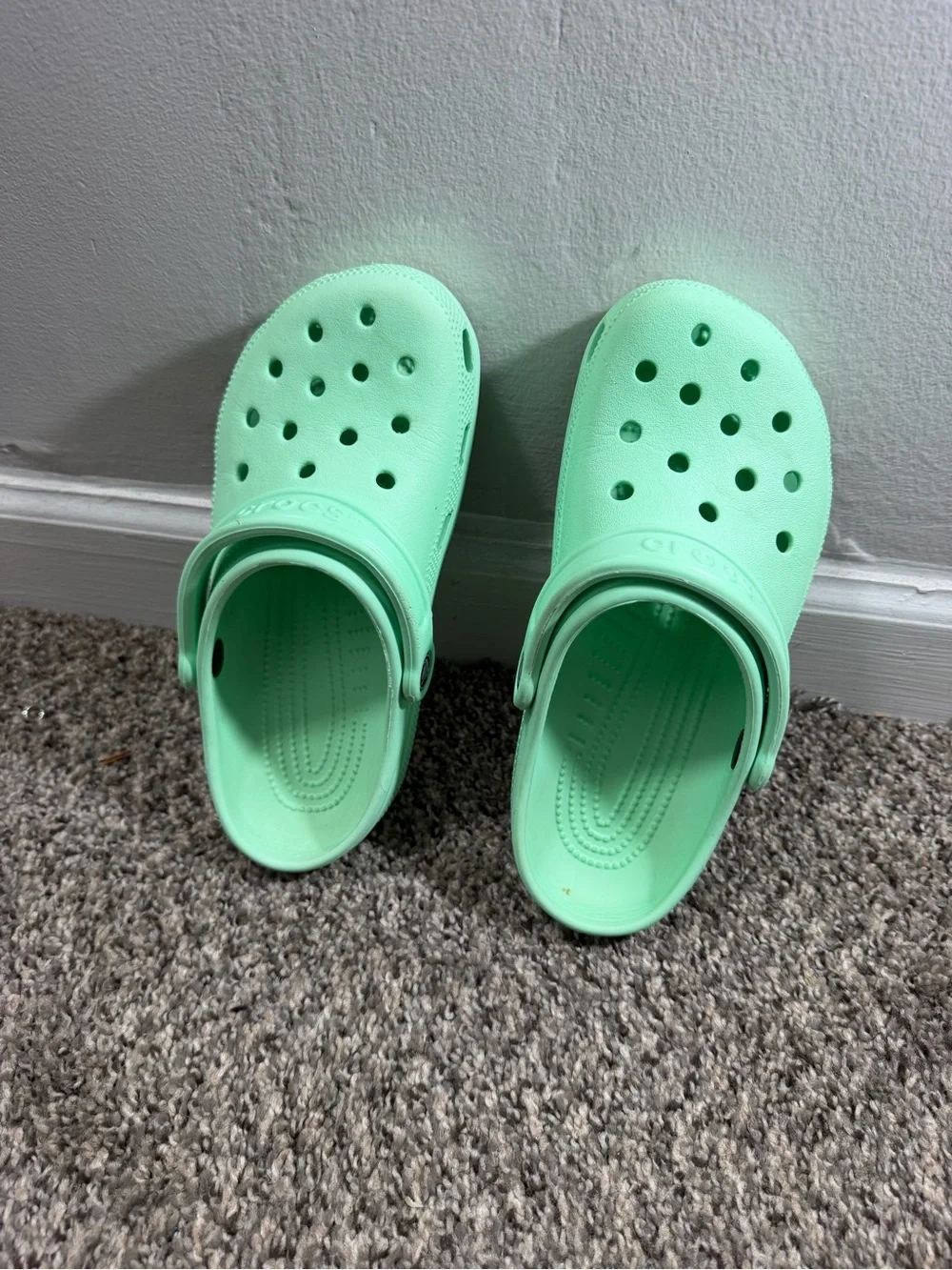 CROCS Kids Mint Green Classic Clogs